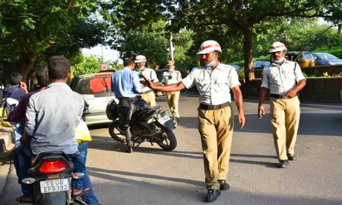 traffic challans in Telangana