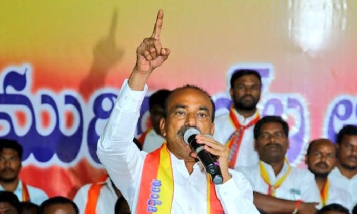 Etela rajender comments on KCR