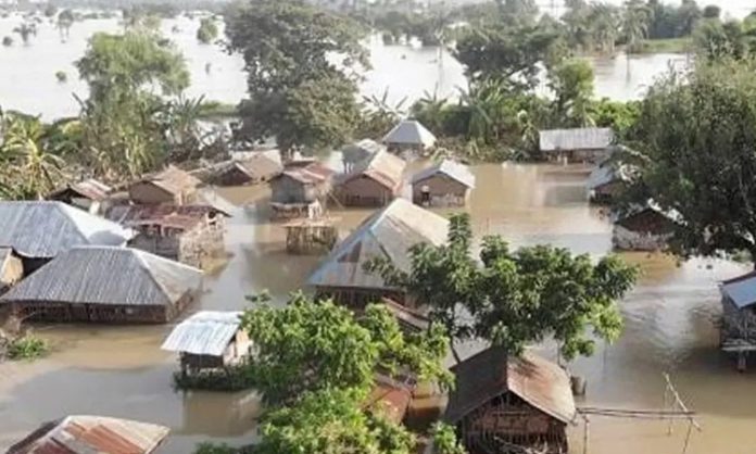Floods in a central province in Congo