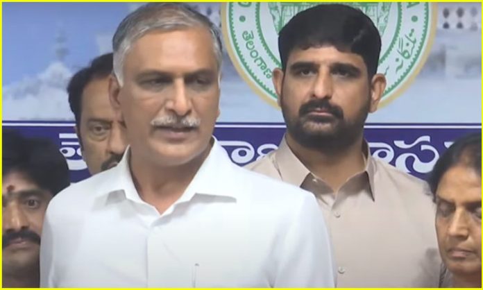 Harish Rao Press meet In Telangana Assembly