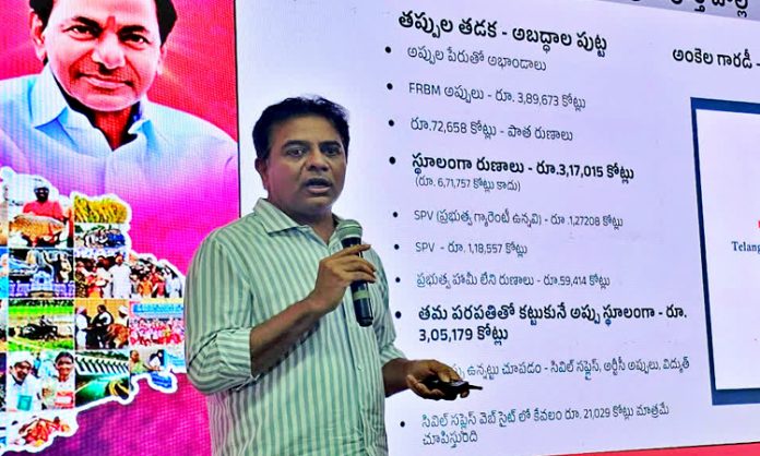 KTR Presentation on 9 Years Rule of BRS Govt