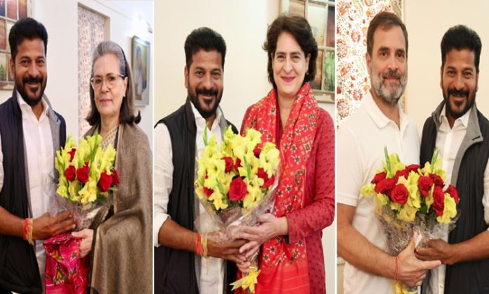 Sonia Gandhi Reached Hyderabad for Revanth Reddy Swearing