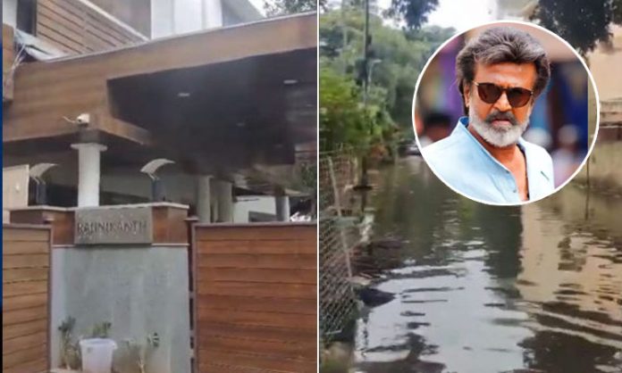 Rajinikanth's house in flood water