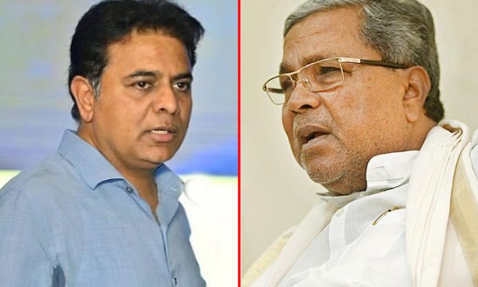 Tweet war between Siddaramaiah and KTR