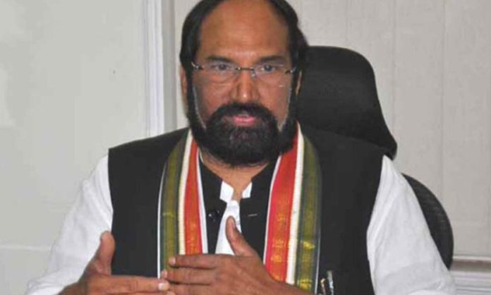 Uttam Kumar reddy comments on Medigadda barrage