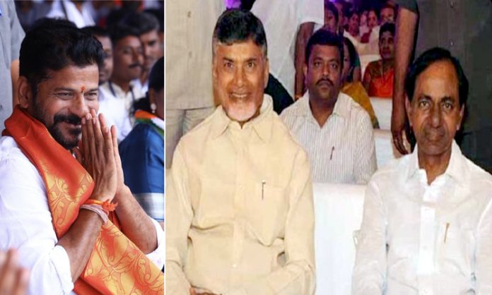 Revanth Reddy invites kcr and chandrababu for swearing ceremony