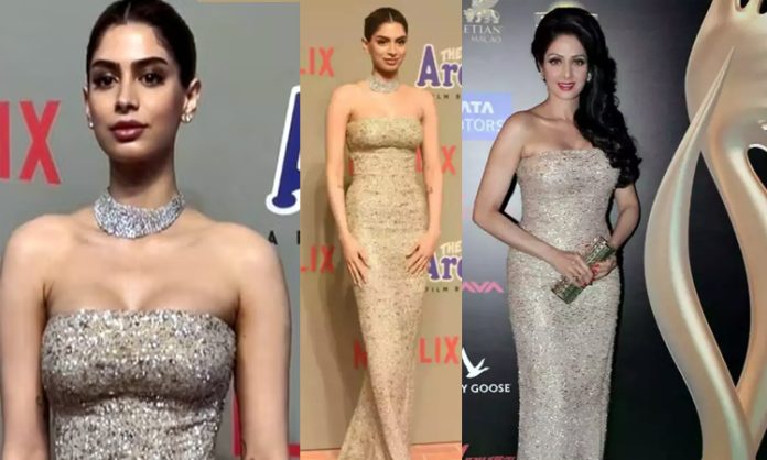 Khushi Kapoor wear Sridevi's old dress