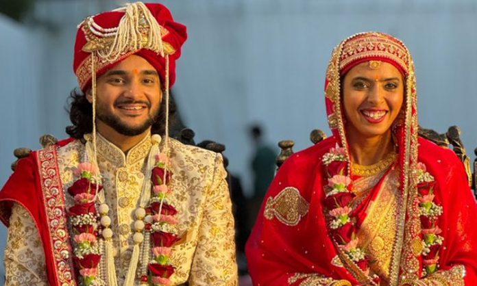 Indian tennis player married to boyfriend