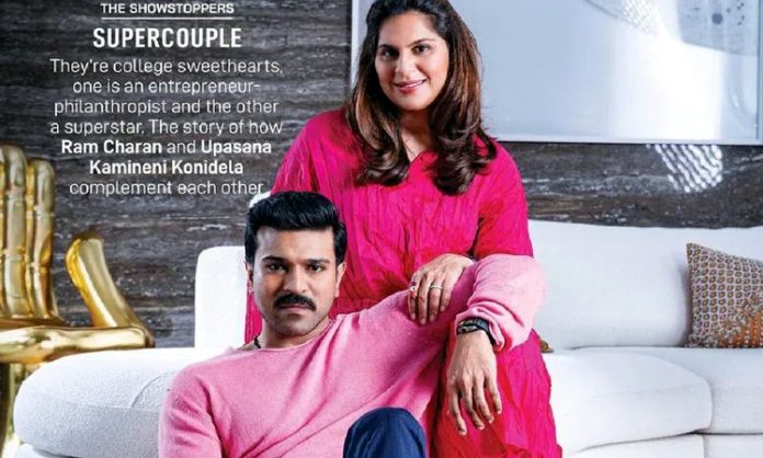 Ram Charan and Upasana on Forbes Magazine Cover Page
