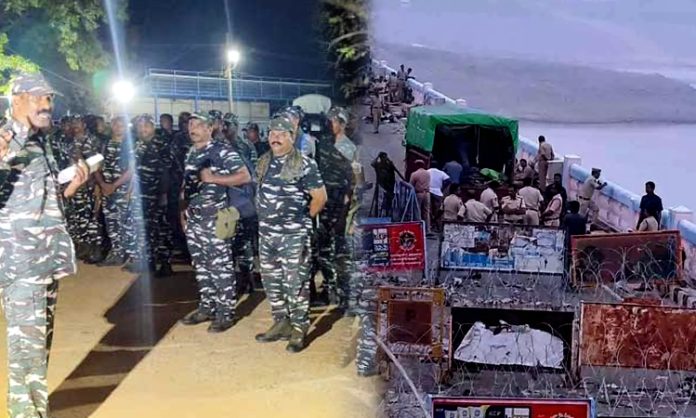 CRPF Troops Reached to Nagarjuna Sagar Dam