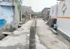 Wall construct on road in Palnadu