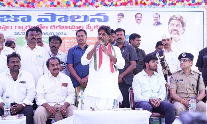 Bhatti Vikramarka participated in Praja Palana Program