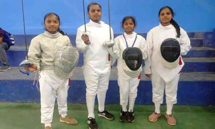 Gold scheme for BC Gurukul students in national level fencing competition