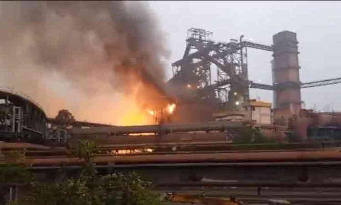 Fire at Vizag Steel Plant
