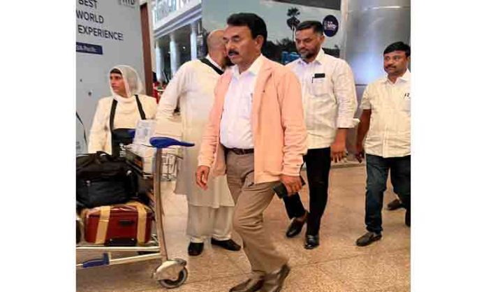 Minister Jupalli Krishna Rao returns from Spain