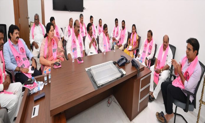 KTR meeting with BRS party MLCs