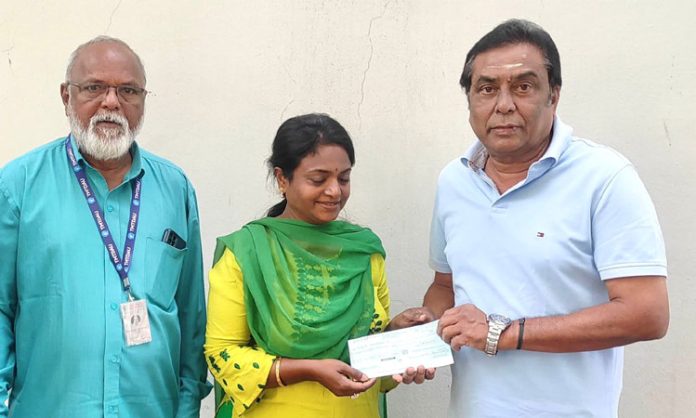 Manam Saitham Kadambari Kiran Helps for actor Veera Bhadraya