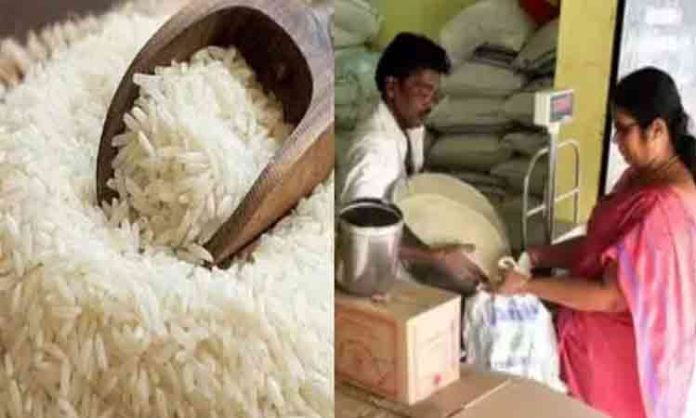 Even if it is heavy.. distribution of rice