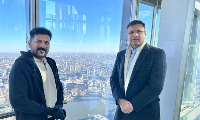 Revanth Reddy and Akbaruddin Owaisi London Tour