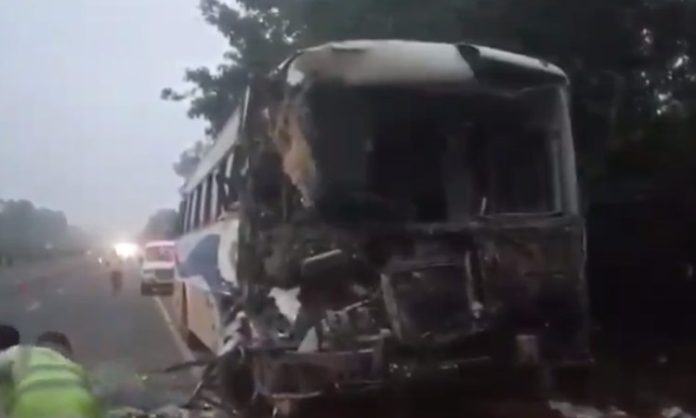 Two killed in TSRTC bus accident