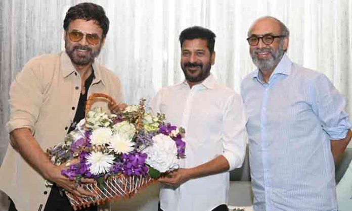 Film actor Venkatesh met the Chief Minister