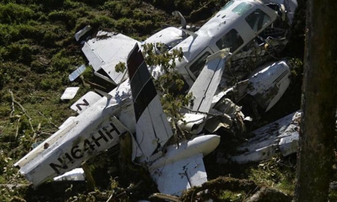 Small aeroplane broke up in Brazil