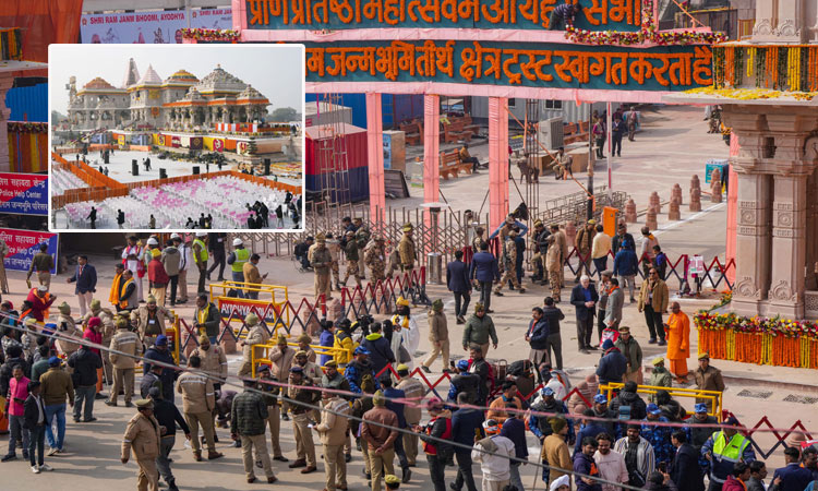 High Security in Ayodhya ram mandir