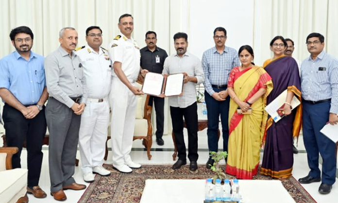 Navy Officials meets CM Revanth Reddy