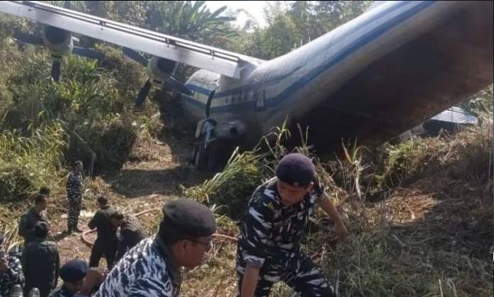 Myanmar Military Aircraft Skids Off Runway