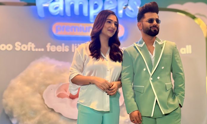 Disha Parmar and Rahul Vaidya launched Diaper-Pampers Premium Care