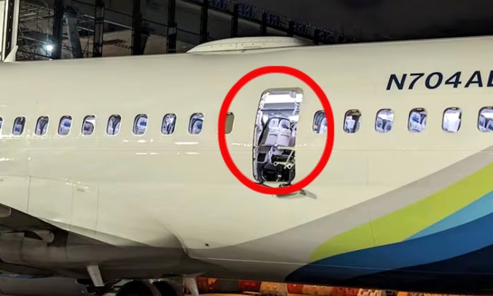 Emergency Door blows off while Plane Mid-Air