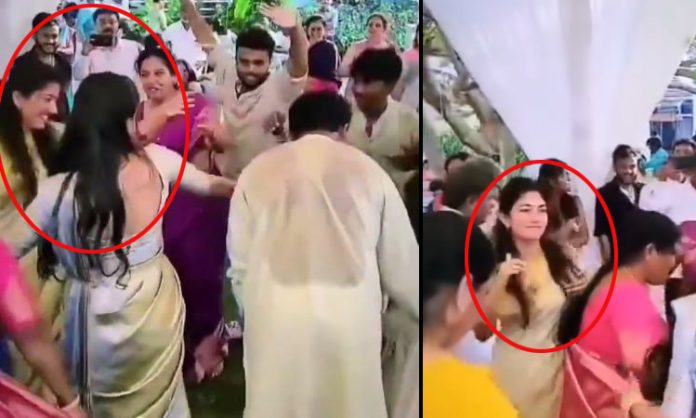 Sai Pallavi dance viral at her sister engagement
