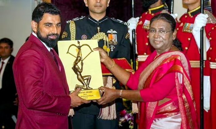 Mohammed Shami Received Arjuna Award