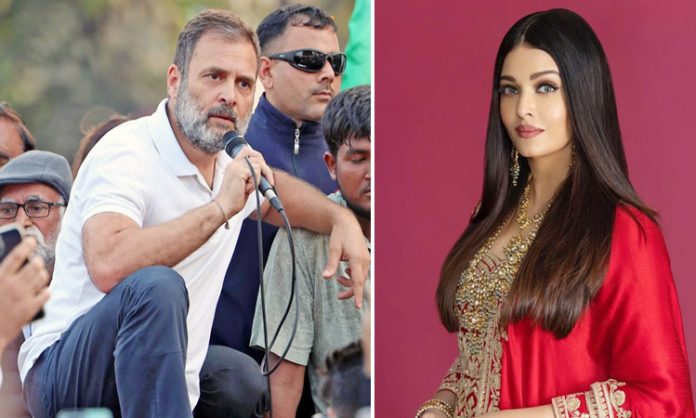 BJP Slams Rahul Gandhi comments on Aishwarya Rai Bachchan