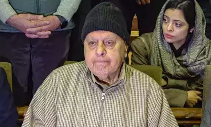 Farooq Abdullah congratulates the Prime Minister