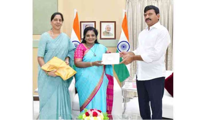 Minister Ponguleti met with Governor Tamilisai