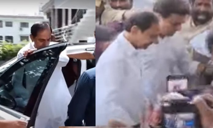 KCR enter into Telangana Bhavan