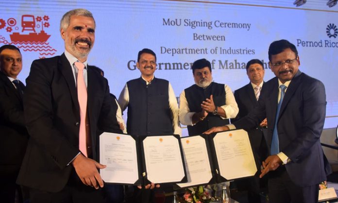 Pernod Ricard India MoU with Maharashtra Govt