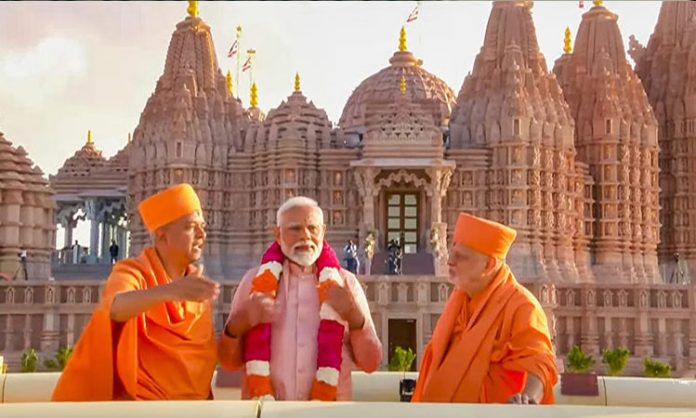 PM Modi inaugurates first Hindu stone temple in Abu Dhabi