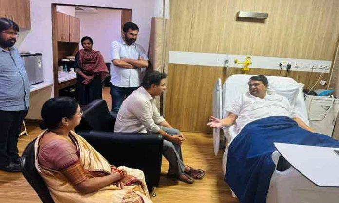 KTR visited Pocharam Srinivas Reddy
