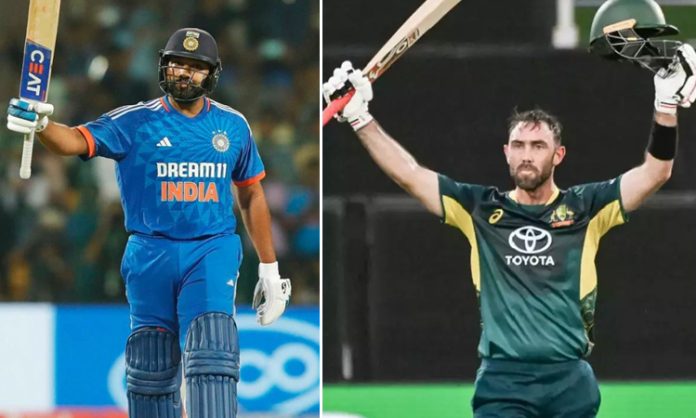 Maxwell equals Rohit Sharma with 5 Centuries in T20s