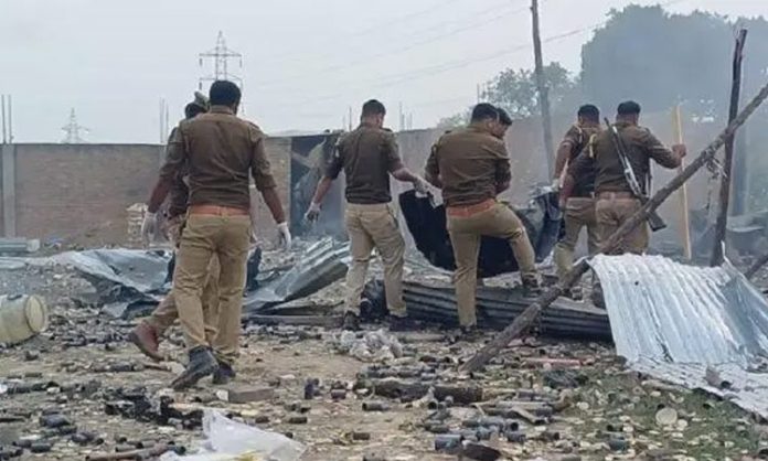 Seven killed in blast at firecracker factory in uttar pradesh