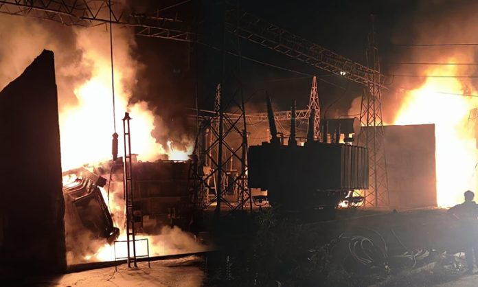 Fire Accident at Substation in Bhuvanagiri Mandal