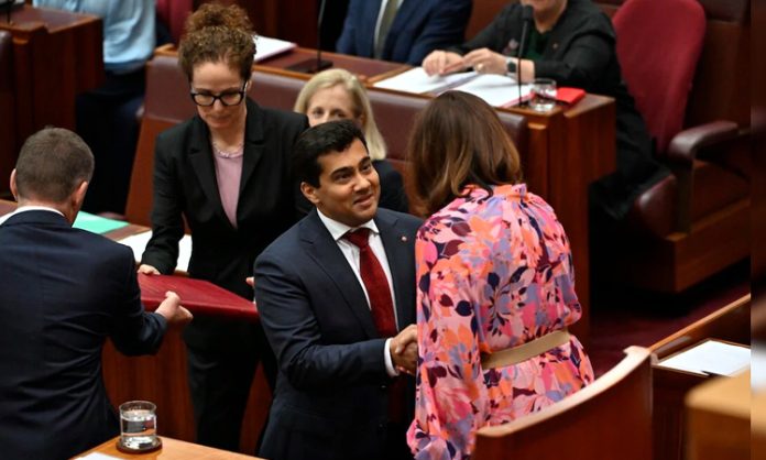 Indian-origin lawyer takes oath as Australian Parliament Senator