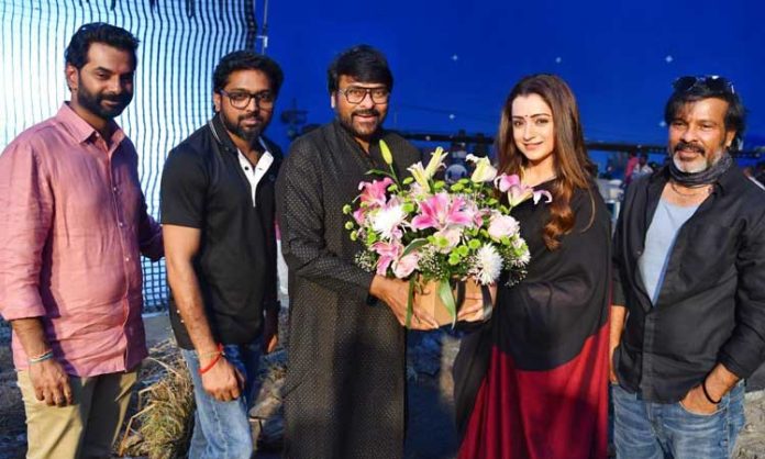 Chiranjeevi welcome to trisha