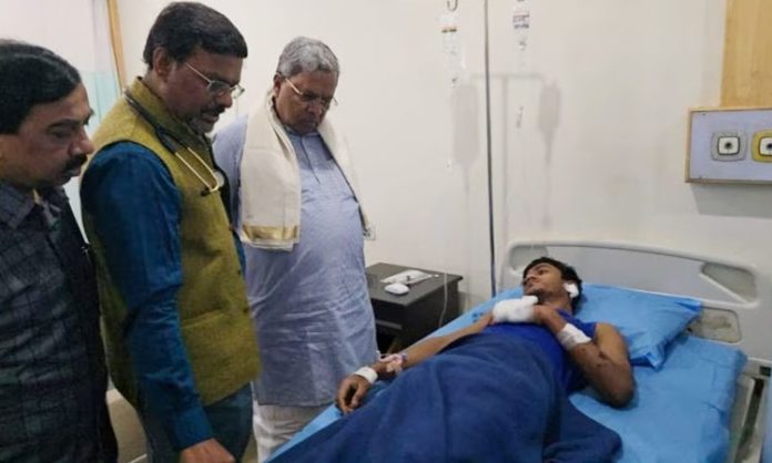 CM Siddaramaiah visits victims at hospital