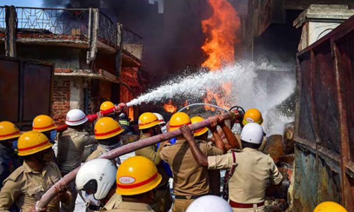 Chemical Factory Fire Near Jaipur