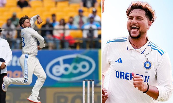 Kuldeep first got to 50 Test wickets