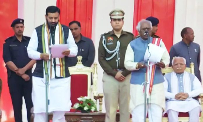 Nayab Singh Saini sworn in as Chief Minister of Haryana