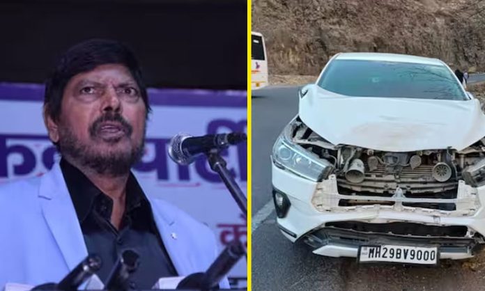Ramdas athawale car accident